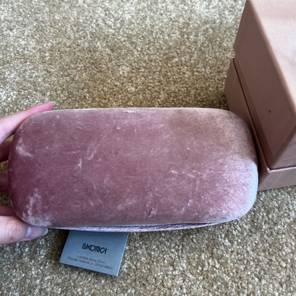 Miu Miu Circle Cat Eye Pink/White/Gold Sunglasses - Picture 8 of 10